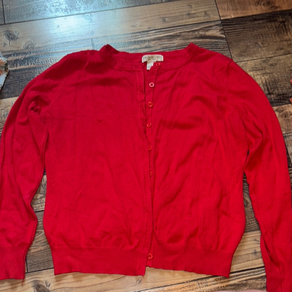 Vibrant Red Women's Cardigan